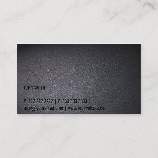 Advocate minimalistisch beroepsgeheim visitekaartje (Achterkant)