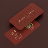 Advocate Notaris Dark Terracotta Modern Visitekaartje