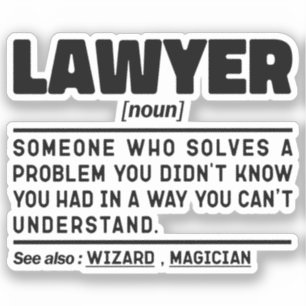 Advocate Noun Advocate Afstuderen sarcastische Gez Sticker