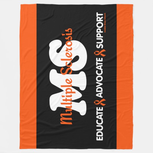 Advocate-ondersteuning opleiden...MS Fleece Deken (Voorkant)