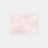 Advocate/procureur luxe roos roze chrome blik post-it® notes (Voorkant)