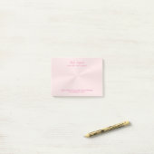 Advocate/procureur luxe roos roze chrome blik post-it® notes (Op bureau)