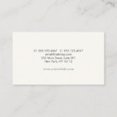 Advocate Scales of Justice Visitekaartje (Achterkant)