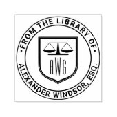 Advocate Schaalt Rechtvaardigheid #3NS Law Shield  Zelfinktende Stempel (Design)