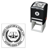 Advocate Schalen van Justitie 4S advocatenkantoor Zelfinktende Stempel (In situ)