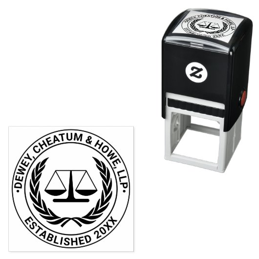Advocate Schalen van Justitie 4S advocatenkantoor  Zelfinktende Stempel (In situ)