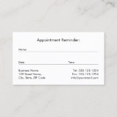 Advocate Schalen van Justitie Goud (effect) Benoem Afsprakenkaartje (Achterkant)