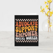Advocate Support Empowerment Maatschappelijk Werk Kaart (Gele Bloem)