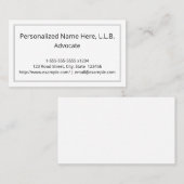  Advocate Visitekaartje (Voorkant / Achterkant)