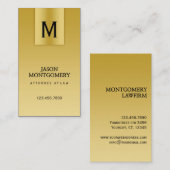 Advocate visitekaartje Design Gold (Voorkant / Achterkant)