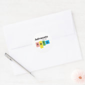 Advocate voor de Kunsten Ronde Sticker (Envelop)