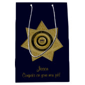 Advocate voor functionarissen, Gold-Blue-Med Gift  Medium Cadeauzakje (Voorkant)