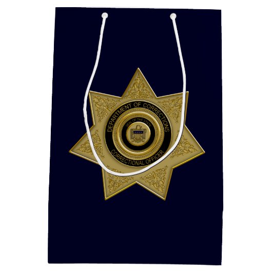 Advocate voor functionarissen, Gold-Blue-Med Gift  Medium Cadeauzakje (Achterkant)