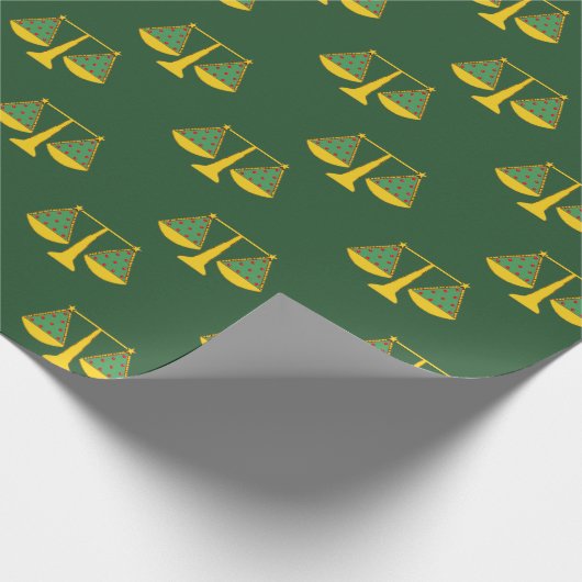 Advocate voor kerstfeestdagen cadeaupapier (Hoek)