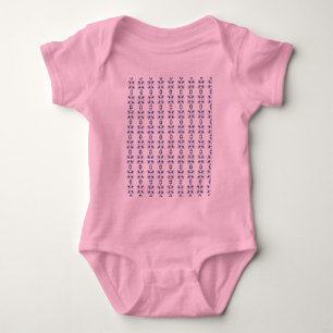 Advocate voor Navy Bleek Pink Gavel Baby Bodysui Romper