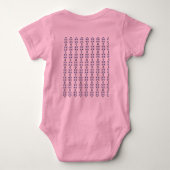 Advocate voor Navy Bleek Pink Gavel Baby Bodysui Romper (Achterkant)