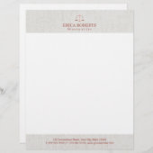 Advocate voor Roos Gold Classy Law Kantoor Briefhoofd (Voorkant / Achterkant)