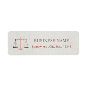 Advocate voor Roos Gold Elegant Linen Etiket