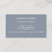 Advocate voor usty Blue Accountant All Professiona Visitekaartje (Achterkant)