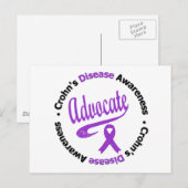 Advocate voor ziekte van Crohns Briefkaart (Voorkant / Achterkant)