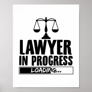 Advocate   Wetgeving van advocaten Gift Idea Poster