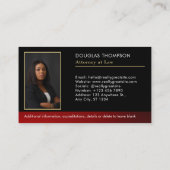 Advocaten advocatenkantoor advocaat Foto Modern Pr Visitekaartje (Achterkant)