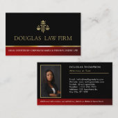 Advocaten advocatenkantoor advocaat Foto Modern Pr Visitekaartje (Voorkant / Achterkant)