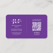 Advocaten advocatenkantoor Notary Royal Paarse Mod Visitekaartje (Achterkant)