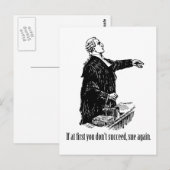 Advocaten - Als je in het begin niet slaagt, gebru Briefkaart (Voorkant / Achterkant)