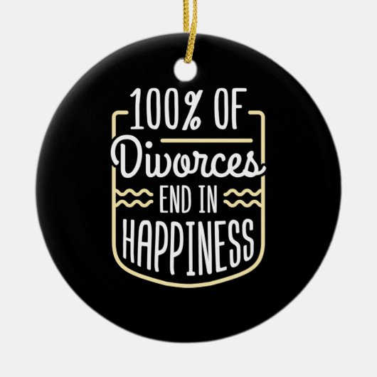 Advocaten beëindigen geluk keramisch ornament (Voorkant)