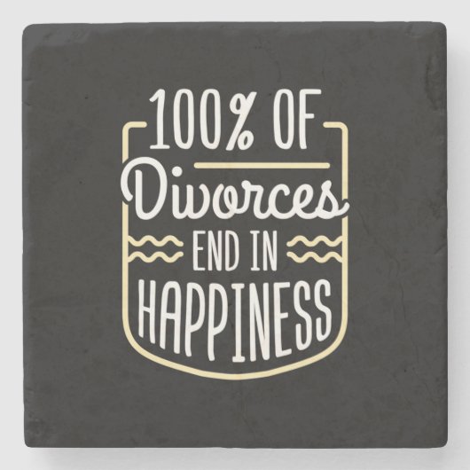 Advocaten beëindigen geluk stenen onderzetter (Voorkant)