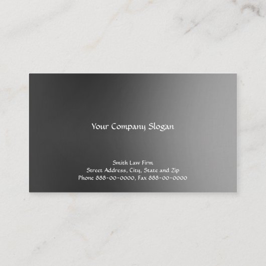 Advocaten bij het Law Lawyer Visitekaartje (Achterkant)