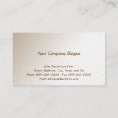 Advocaten bij het Law Lawyer Visitekaartje (Achterkant)