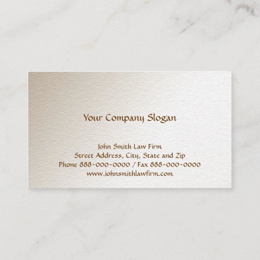 Advocaten bij het Law Lawyer Visitekaartje (Achterkant)