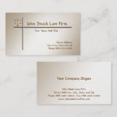 Advocaten bij het Law Lawyer Visitekaartje (Voorkant / Achterkant)