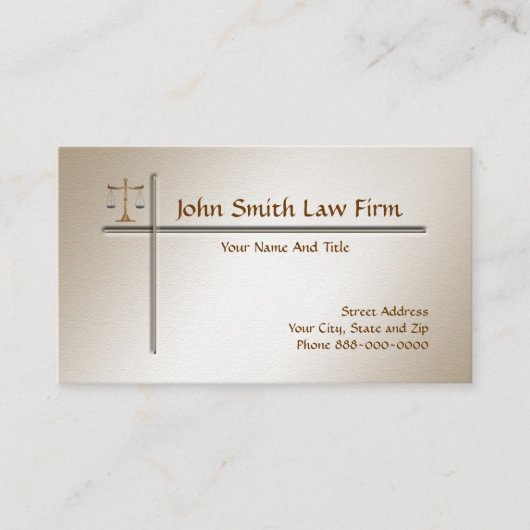 Advocaten bij het Law Lawyer Visitekaartje (Voorkant)