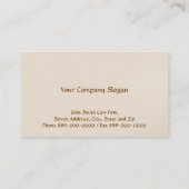 Advocaten bij het Law Lawyer Visitekaartje (Achterkant)