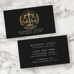 Advocaten bij Law Black Lawyer Business Visitekaartje