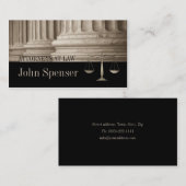 Advocaten bij Law Corinthian Column Visitekaartje (Voorkant / Achterkant)