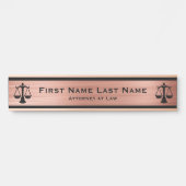 Advocaten bij Law Door Signs Lawyer Roos Gold Deurbordje (Voorkant)