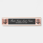 Advocaten bij Law Door Signs Lawyer Roos Gold Deurbordje (Voorkant)