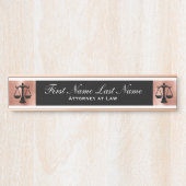 Advocaten bij Law Door Signs Lawyer Roos Gold Deurbordje (Voorkant)