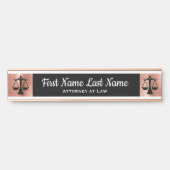 Advocaten bij Law Door Signs Lawyer Roos Gold Deurbordje (Voorkant)