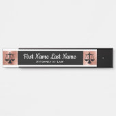 Advocaten bij Law Door Signs Lawyer Roos Gold Deurbordje (Voorkant)