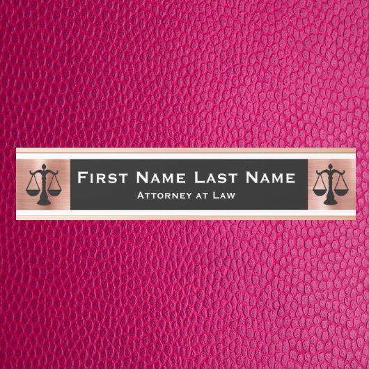 Advocaten bij Law Door Signs Lawyer Roos Gold Deurbordje