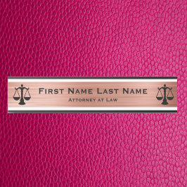 Advocaten bij Law Door Signs Lawyer Roos Gold Deurbordje