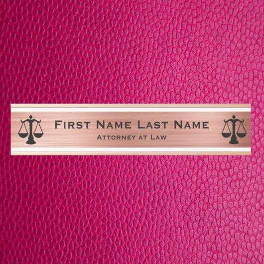 Advocaten bij Law Door Signs Lawyer Roos Gold Deurbordje