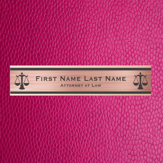 Advocaten bij Law Door Signs Lawyer Roos Gold Deurbordje