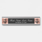 Advocaten bij Law Door Signs Lawyer Roos Gold Deurbordje (Voorkant)