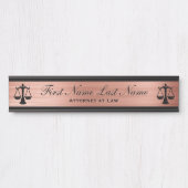 Advocaten bij Law Door Signs Lawyer Roos Gold Deurbordje (Voorkant)